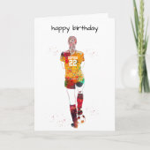 Female Soccer Player Karte (Vorderseite)