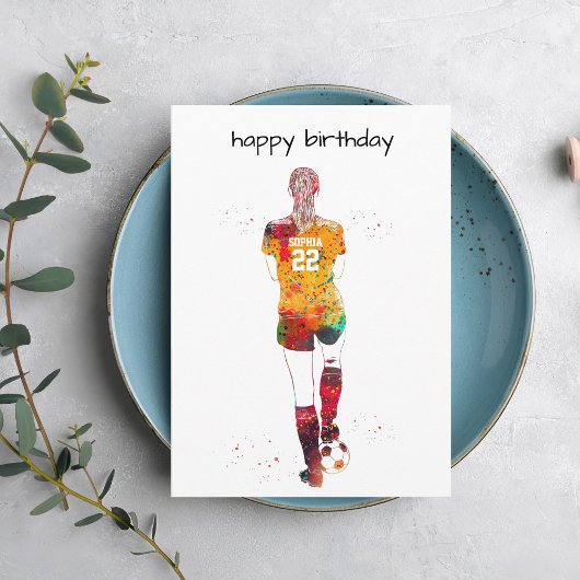 Female Soccer Player Karte