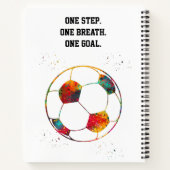 Female Soccer Player Notizblock (Rückseite)