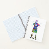 Female Soccer Player Notizblock (Innenseite)