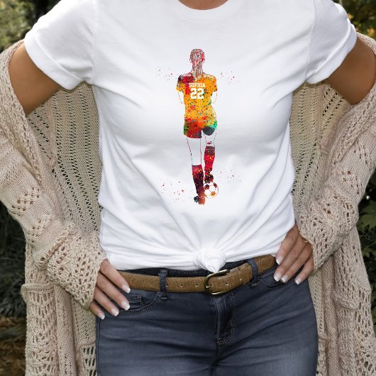 Female Soccer Player  T-Shirt