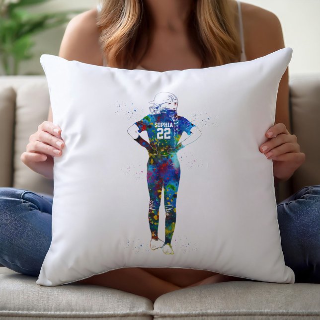 Female Softball Player Kissen (Von Creator hochgeladen)