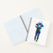 Female Softball Player Notizblock (Innenseite)