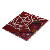 Female Spider Pharaoh Ceramic Tile Fliese (Seite)