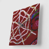 Female Spider Pharaoh  Quadratische Wanduhr (Winkel)