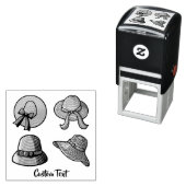 Female Summer Hats Beige Permastempel (Beispiel)