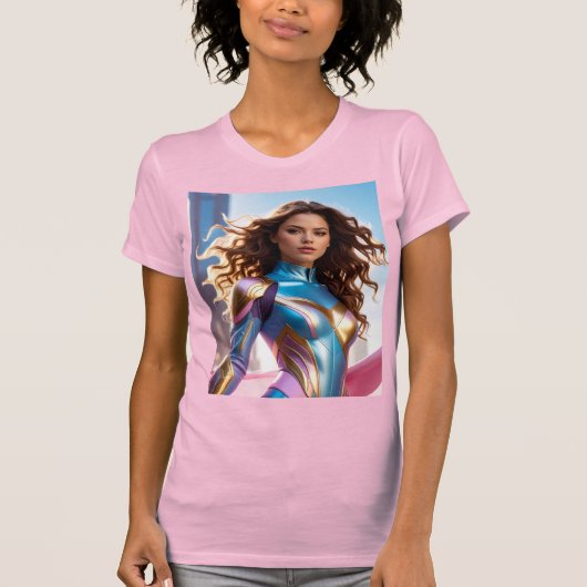 FEMALE SUPERHERO - SCI-FI T-Shirt (Vorderseite)