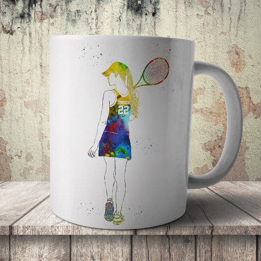 Female Tennis Player Kaffeetasse