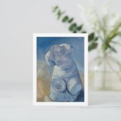 Female Torso Van Gogh Fine Art Postkarte (Stehend Vorderseite)