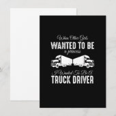 Female Truck Driver Funny Gift - When Other Girls Einladung (Vorne/Hinten)