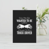 Female Truck Driver Funny Gift - When Other Girls Einladung (Stehend Vorderseite)