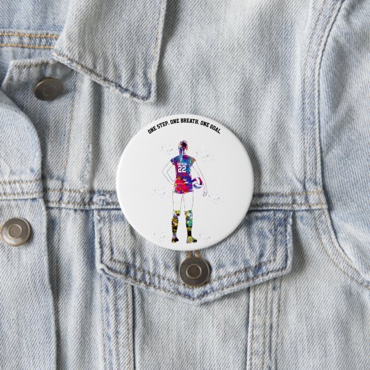 Female Volleyball Player Button (Beispiel)