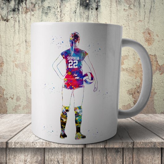 Female Volleyball Player Kaffeetasse