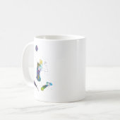 Female Volleyball Player Kaffeetasse (Vorderseite Links)