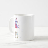 Female Volleyball Player Kaffeetasse (Vorderseite Links)