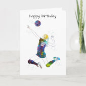 Female Volleyball Player Karte (Vorderseite)