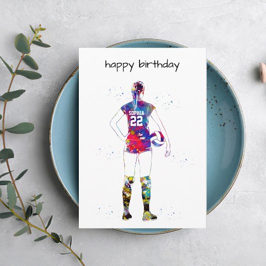 Female Volleyball Player Karte