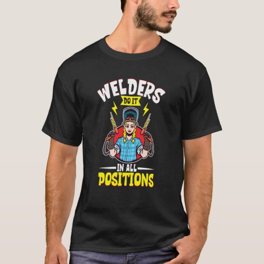 Female Welder   Welding Mechanic Forge Metalwork T-Shirt (Vorderseite)