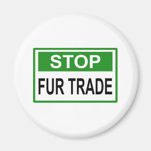 Femaler Handel stoppen Grün Magnet