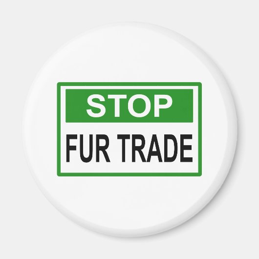 Femaler Handel stoppen Grün Magnet (Vorne)