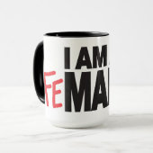 FeMANist Man-Tasse Tasse (Vorderseite Links)