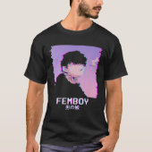 Femboy Japanese Emo Vaporwave Aesthetic LGBTQ Gay T-Shirt (Vorderseite)
