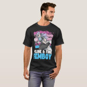 Femboy Maidcore mit Cat Ears Feline & Fine Femboy T-Shirt (Vorne ganz)
