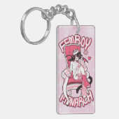 Femboy Monarch Schlüsselanhänger (Vorderseite links)