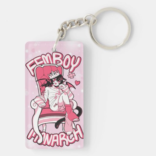 Femboy Monarch Schlüsselanhänger (Rückseite)