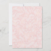 Feminal Pink Peonies Mothers Day Brunch Einladung (Rückseite)