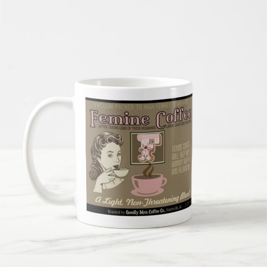 Femine nostalgische Kaffee-Tasse Kaffeetasse (Links)