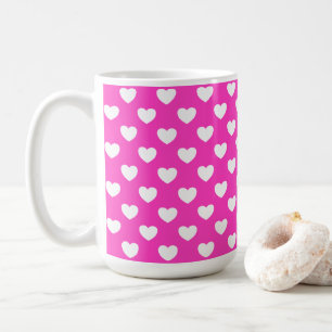 Feminin, blass pink und weiß kaffeetasse