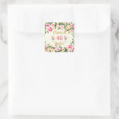 Feminin Cheers Birthday Favor Tag Stickers (Tasche)