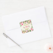 Feminin Cheers Birthday Favor Tag Stickers (Umschlag)