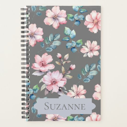 Feminin Floral Elegant Planner Planer (Vorderseite)