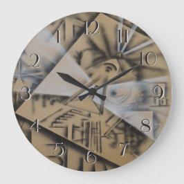 Feminina Backlock Große Wanduhr