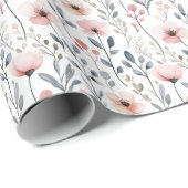 Feminine Bauernhaus Geschenkpapier (Rolleneckpunkt)