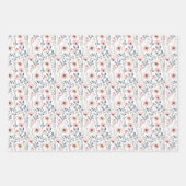 Feminine Bauernhaus Geschenkpapier Set (Vorderseite)