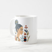 Feminine Beauty | Elegante Frauen Tasse (Vorderseite Links)