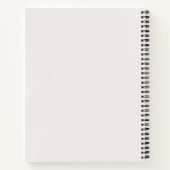 Feminine Beige Black Personalisiert Chemist-Notebo Notizblock (Rückseite)