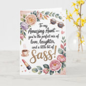 Feminine Birthday Card with Floral and Glitter Karte (Gelbe Blume)