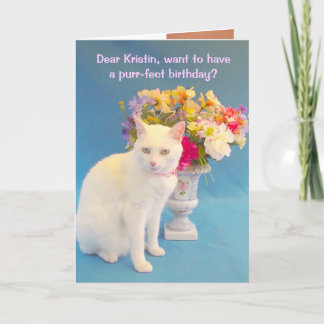 Feminine Birthday Karte