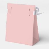 Feminine Birthday Party Favor Design | Blush Rose Geschenkschachtel (Rückseite)