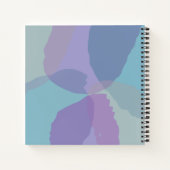 Feminine Blue Lila Dankensblatt Notizblock (Rückseite)