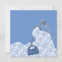 Feminine Blumengarten Party Fashion Card Einladung