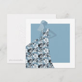 Feminine Blumengarten Party Mode Illustration Einladung (Vorne/Hinten)