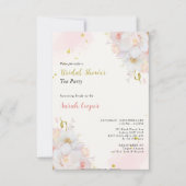 Feminine Blush Gold Brautparty Teatro Sociale Bell Einladung (Vorderseite)