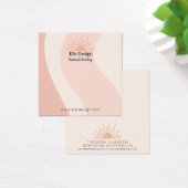 Feminine Blush Pink Boho Sun Earring Display Card (Schreibtisch)