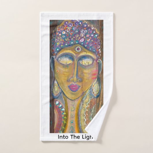 Feminine Buddha Originalkunst Handtuch (Handtuch)