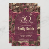 Feminine Call Lilies Aesthetic Romantic Party Einladung (Vorne/Hinten)